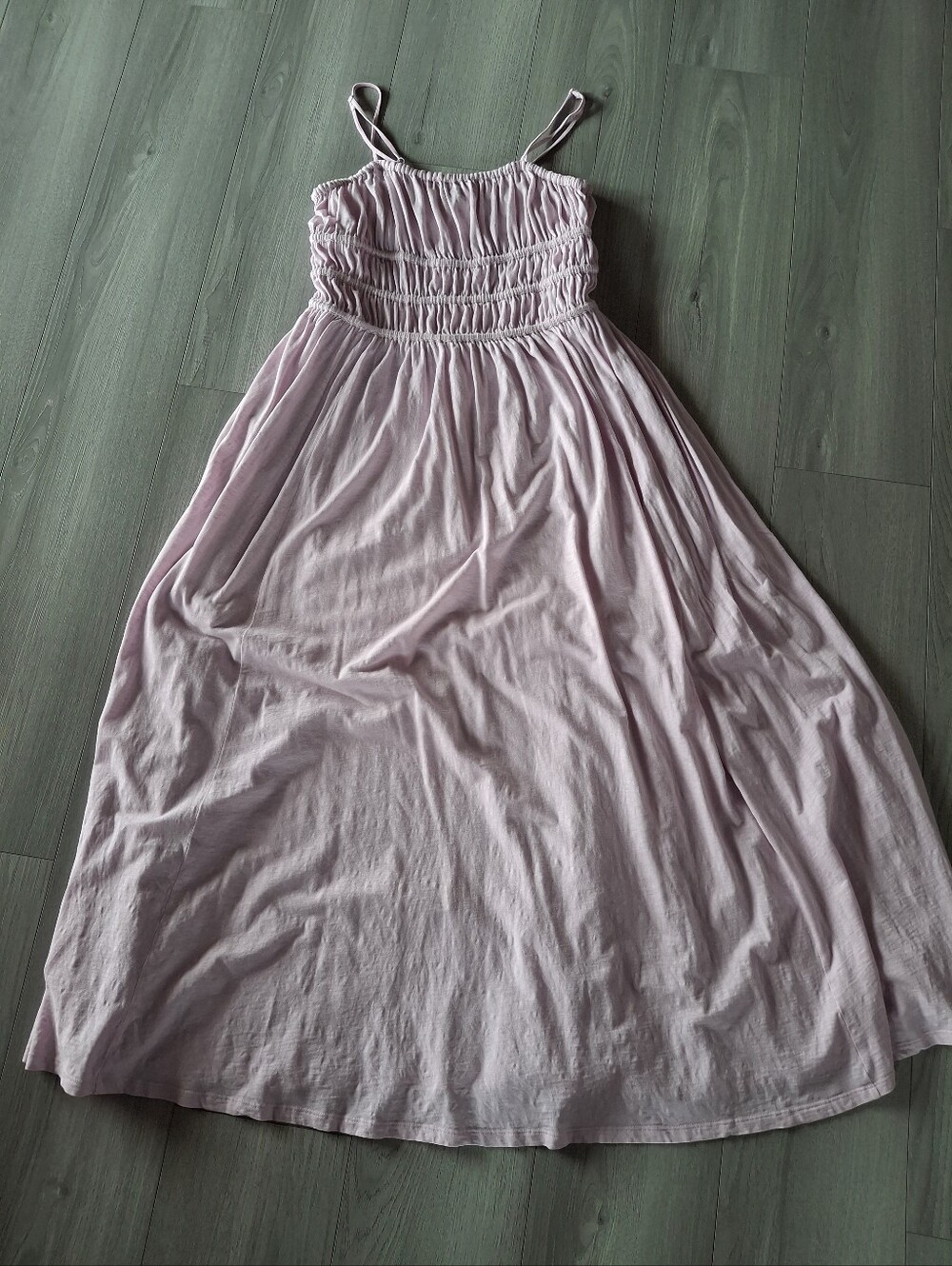 American Eagle Outfitters Dusty Pink Smocked Maxi